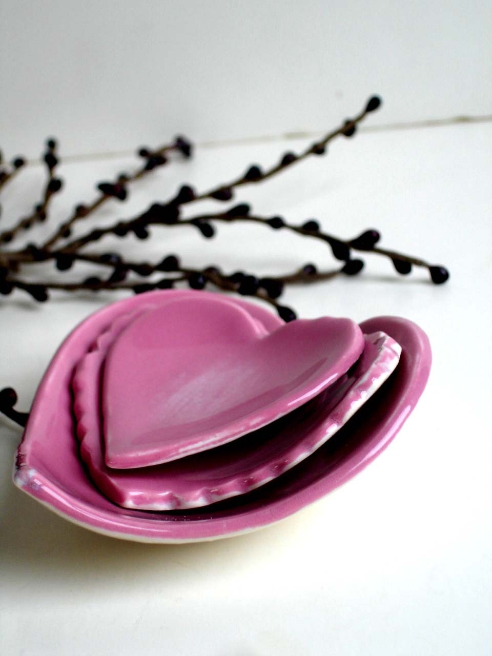 Valentine Hearth Nesting Set - Pink