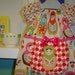 Matryoshka Russian Nesting Doll Goes to the Farmer's Market Peasant dress w\/ apron 12 18 24 2T 3T 4T 5