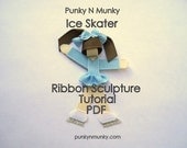 Ice Skater or Figure Skater Ribbon Sculpture Instructions Tutorial INSTANT DOWNLOAD