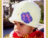 CLEARANCE-Creme Brulee Collection Toddler Cloche Style Velvet Hat