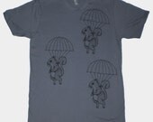 Parachuting Squirrels Mens T-Shirt Small, Medium, Large, XL in 8 colors