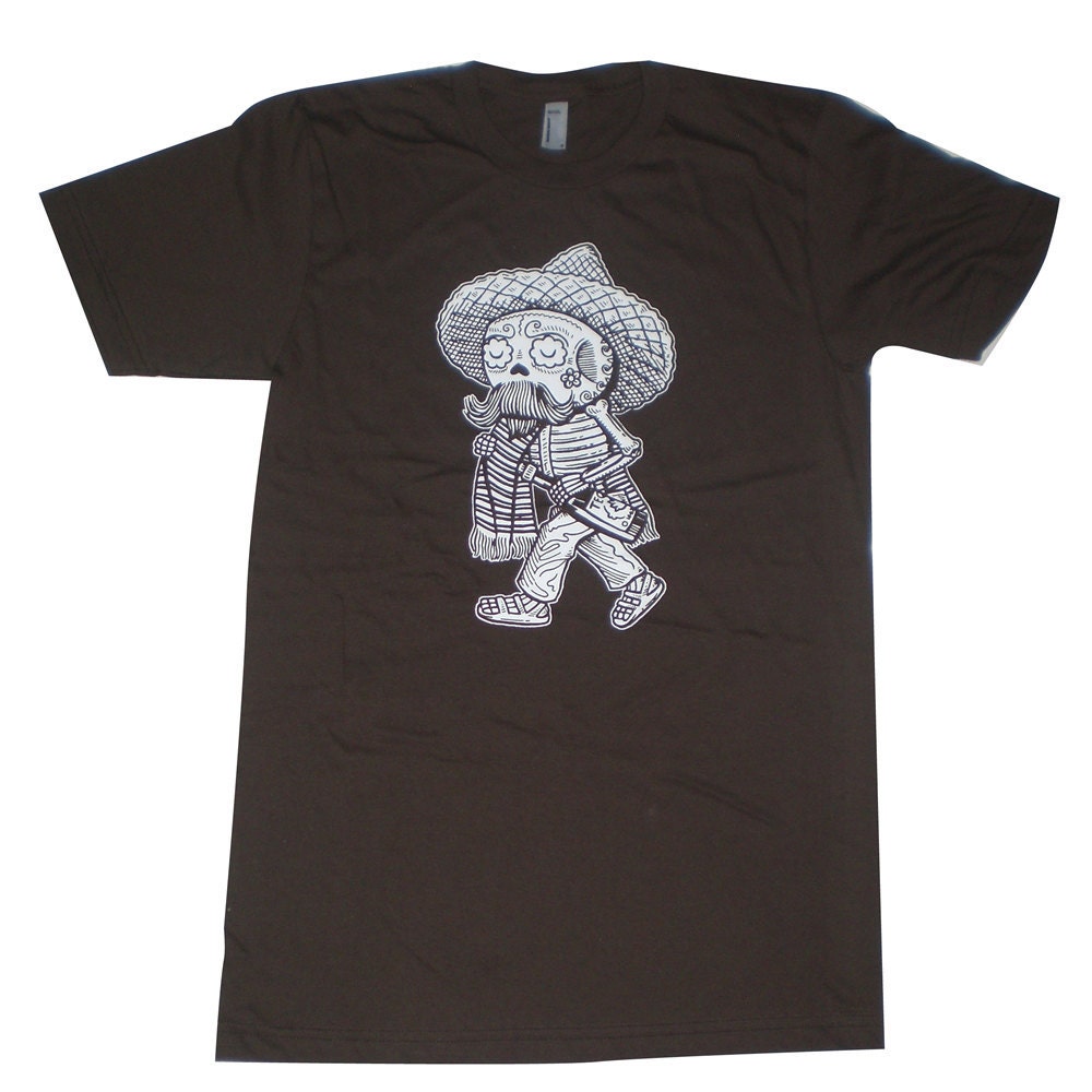 Borracho Calavera Men's T-Shirt Small, Medium, Large, X-Large in 6 Colors