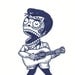 Young Elvis Calavera Limited Edition Gocco Serigraph