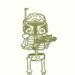 Boba Calavera Limited Edition Gocco Serigraph