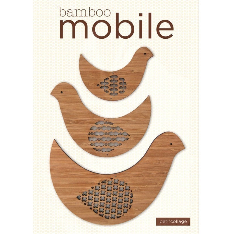 Bamboo Mobile--Bird Trio (ASSEMBLED)