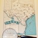 Texas Map - Spring Break - Vintage Map of Texas - A Fun and Funky 1930s Vintage Picture Map of Texas to Frame