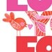 SALE - Love You For Like Ever.. No.2 8x10 GICLEE PRINT, typographic collage, pink, Susan Black
