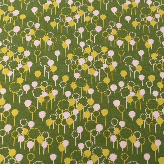 25% OFF - The Woodlands Cotton Fabric by Khristian A Howell for Anthology -Forest in Green- 1 Yard