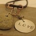 Lake Michigan LOVE Tan Beach Stone Fossil necklace