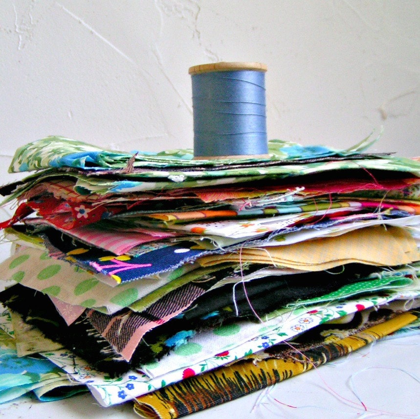 Scrap Fabric Destash. 100 Plus Pieces