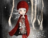 Le petit chaperon rouge  - digital art Print