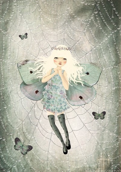 prise dans la toile  - digital art Print