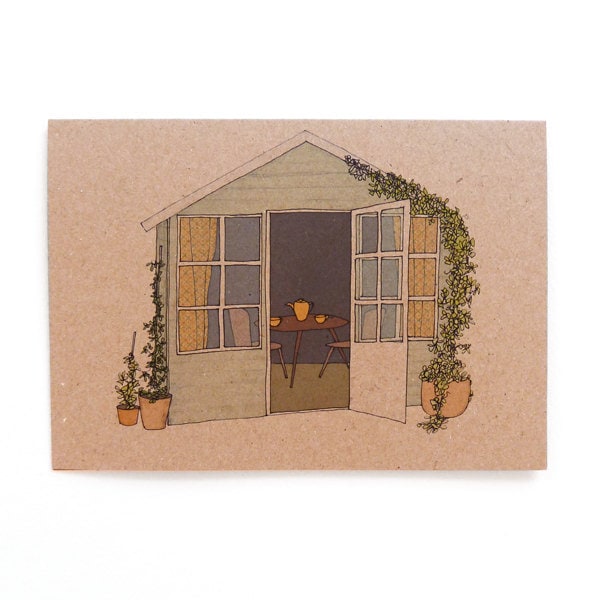 summerhouse card (100% recycled)