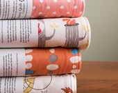 SPIT HAPPENS Organic Burp Cloths, Choose Your Favorite 2 Sets