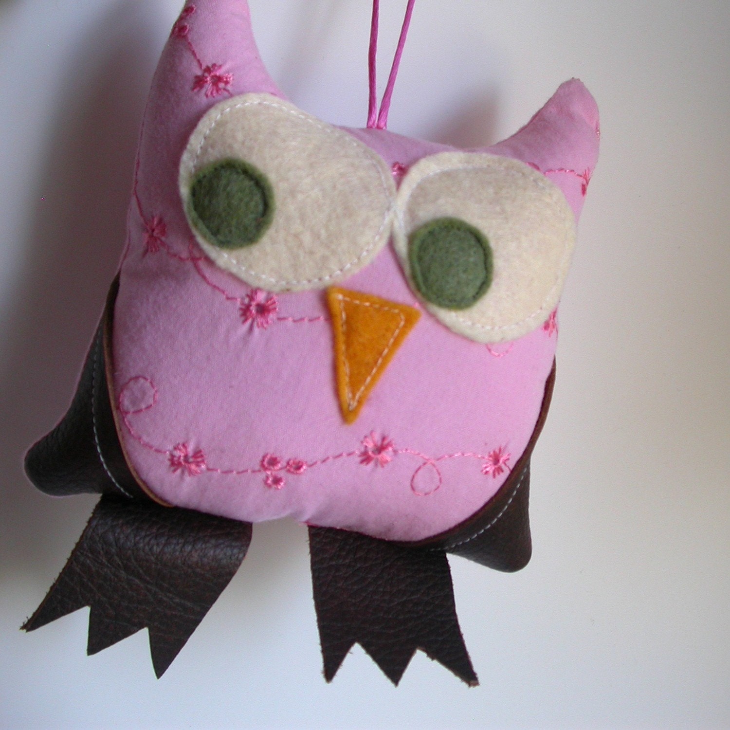 Pink Eco Owl - Plushie