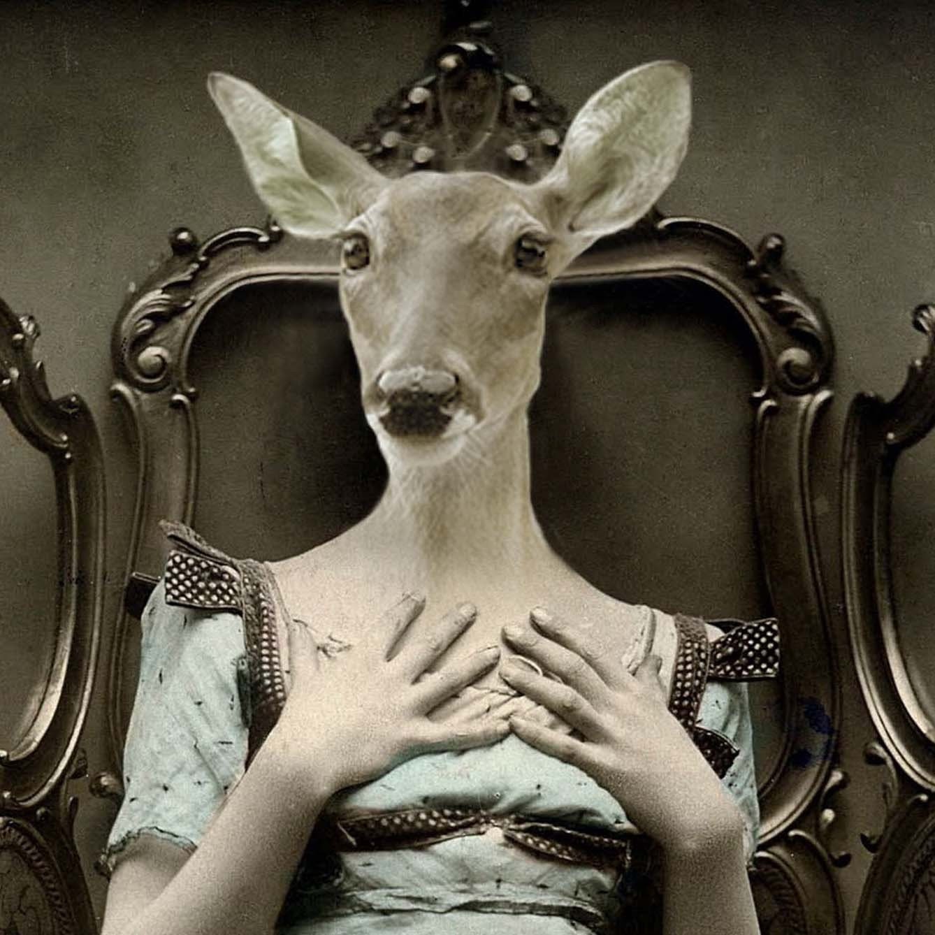 Deer Lucy 5x7 Anthropomorphic print