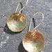 Artisan Handmade Brass and Sterling Silver Small Mixed Metal Earrings - very limited