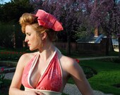Betty Dress w matching Jacket and Hat - Reconstructed  from a Diane Von Furstenberg dress