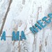 Antique french beaded words letters funerary glass beads