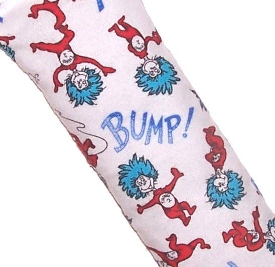 Aromatherapy Eye Pillow, Hot and Cold Pack, Migraine, Headache Relief, Dr. Seuss Flannel Fabric, Flaxseed and Lavender
