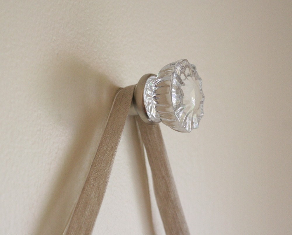 Beautiful Glass Door Knob Hanger Hook For Hanging by RowansRoom