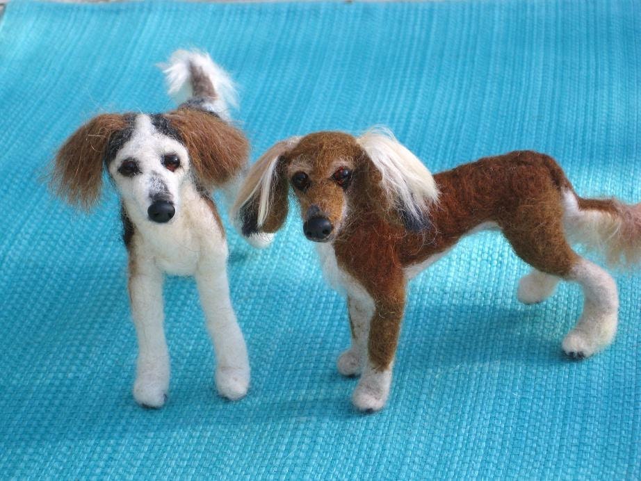 Needle Felted Dog / Custom Miniature Sculpture of your pet