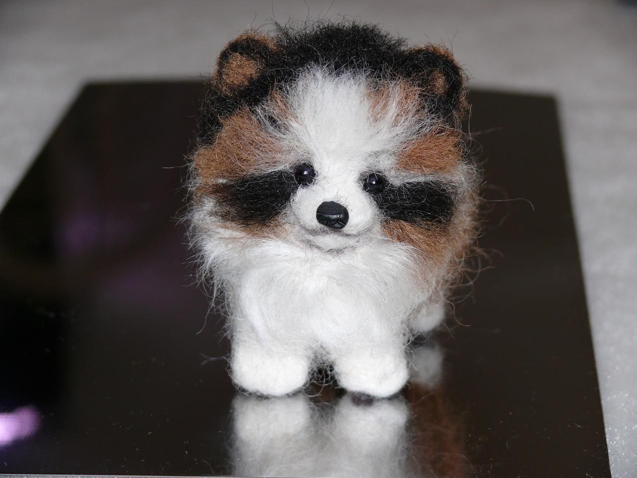 Needle Felted Dog / Custom Miniature Sculpture of your pet Cute