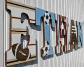 Hand Painted Wall Letters for Children