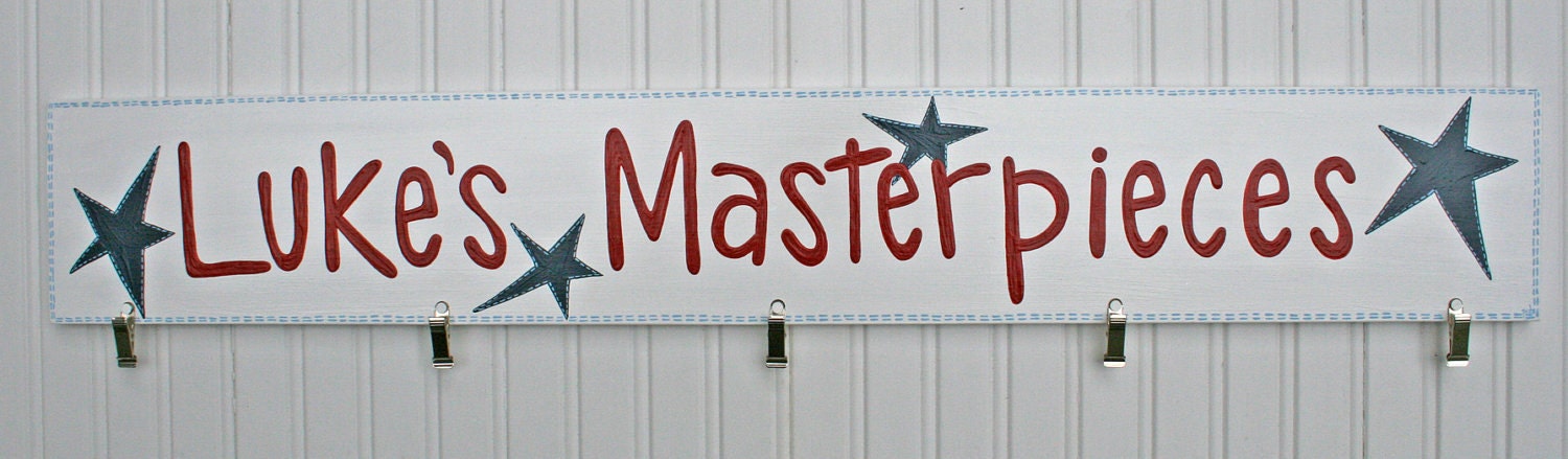 AVAILABLE for you to order ONE Custom Artwork Hanger for Children An Original Creation by Dreaming Giggles Design