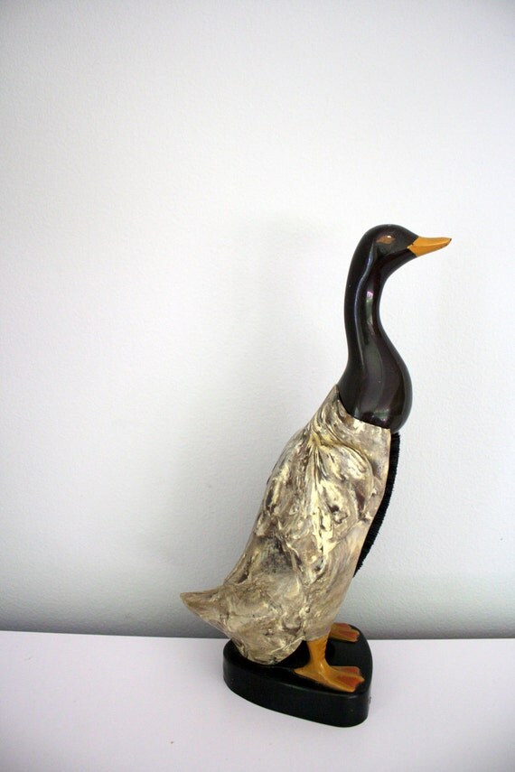 Vintage Duck Shoe Boot Brush Stand by oldgrowth on Etsy