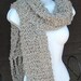 Spanish Moss Handknit Wrap Shawl Scarf in Sandstone