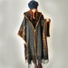 Dark Gray Handwoven Poncho (Sold - Accepting custom orders)