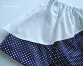 PDF e pattern - Double skirt for kids - size 1Y to 4Y for 4 sizes