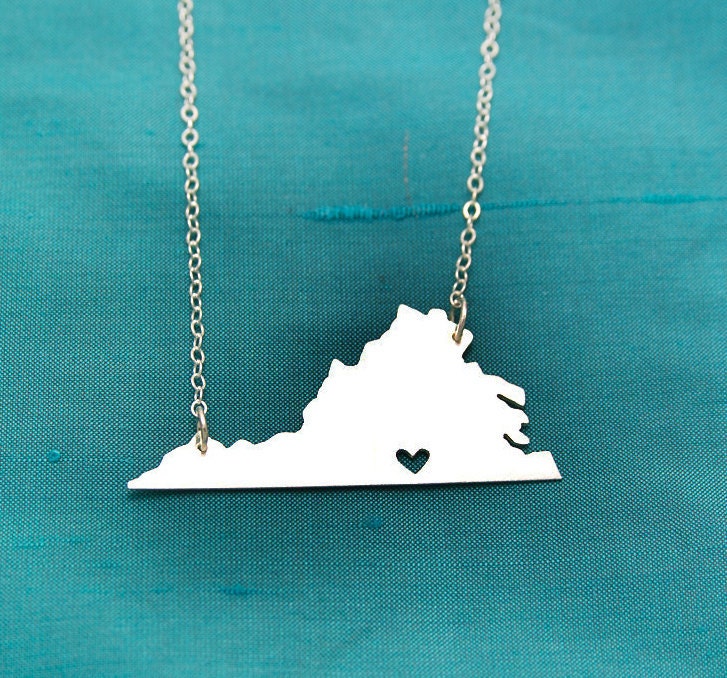 Virginia with Heart over Mecklenburg County-one of a kind