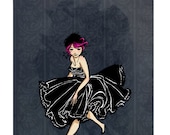 Little Black Dress  8.5 "x 11"Glossy Print