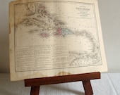 antique West Indies map - EmilyLynch