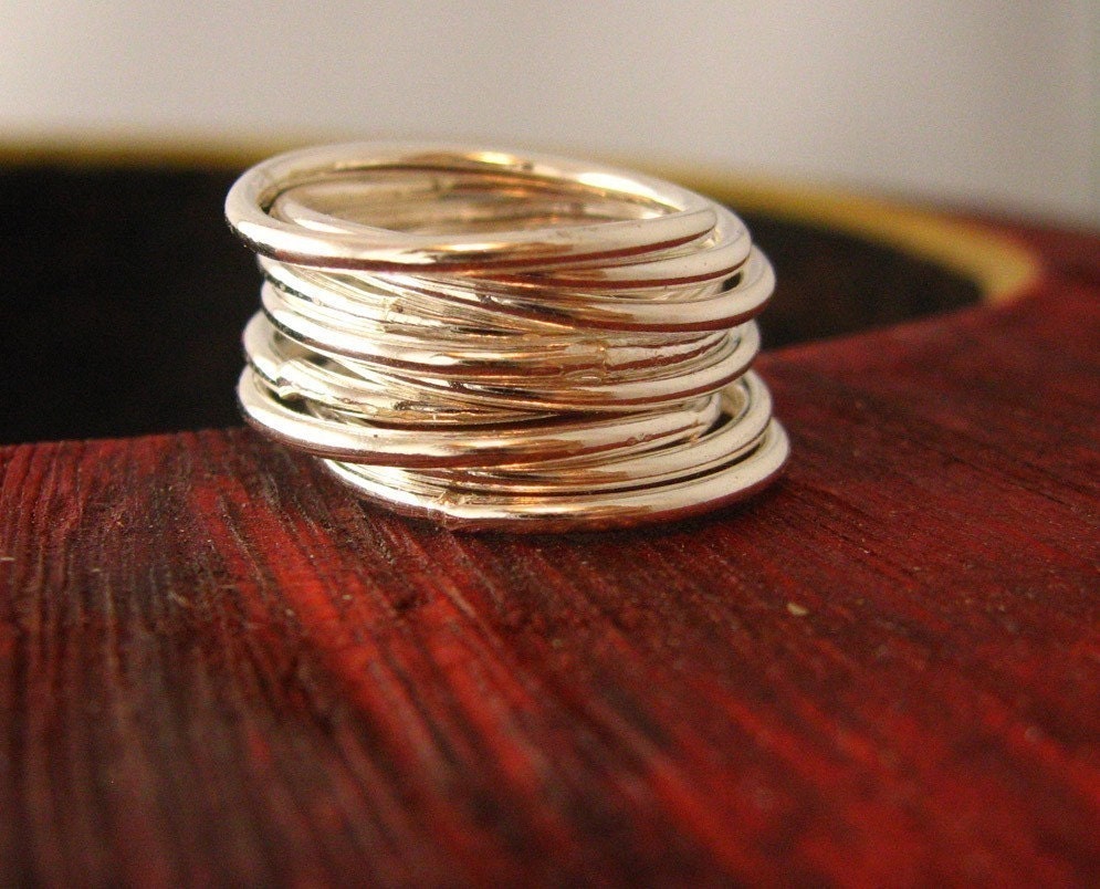 Simplicity sterling silver ring - skinny band - perfect for layering