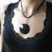 Exotic wood and sterling silver necklace - statement necklace - East African Wood - bold and beautiful