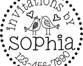 personalized Self inking stamp to label  and mark your contact info