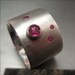 Constellation Ring. Ruby. Sterling Silver.