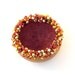 RESERVED For Debbi- KIT- Beaded Elegance Mini Bowl Gourd Red & Red, Gold Bead Mix