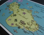 Set of 100 Custom Wedding Maps Maui