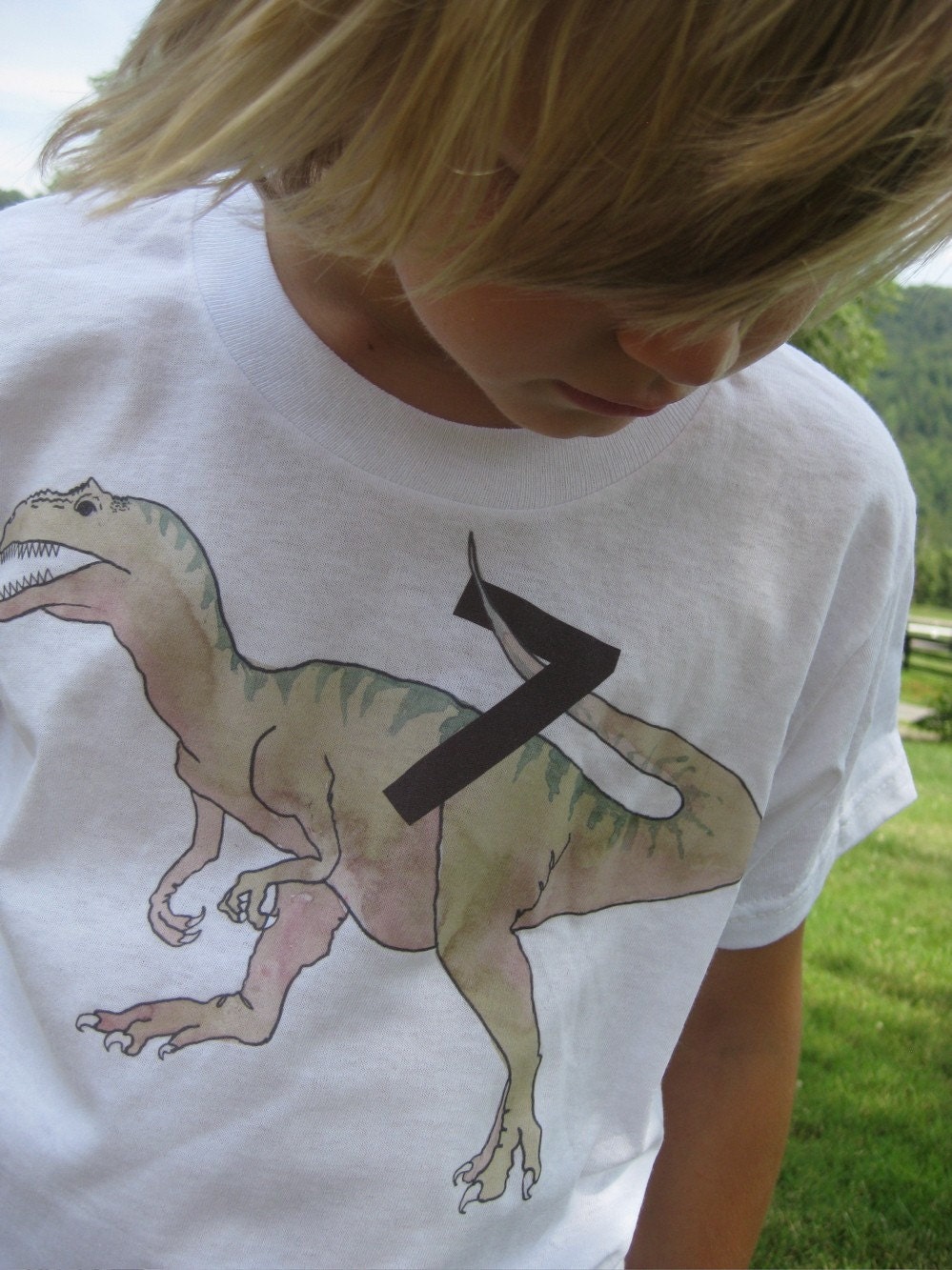 Allosaurus Dinosaur birthday shirt
