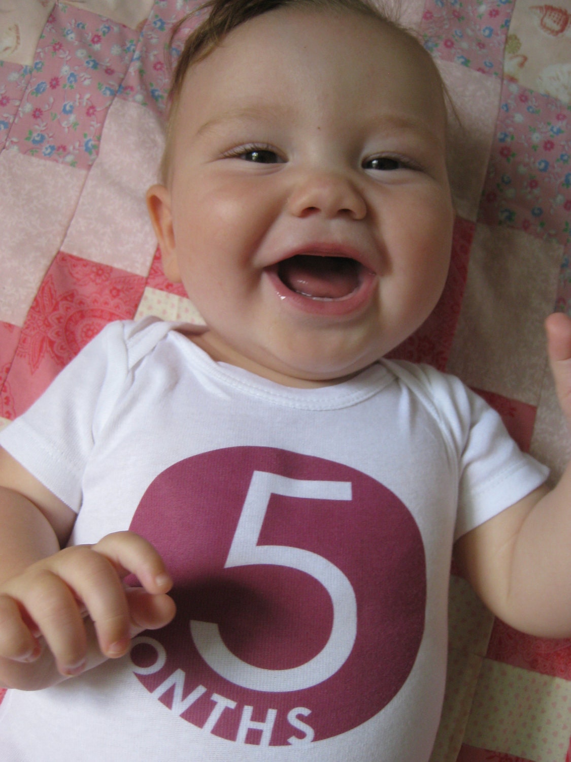 Grow BABY Grow 12 set Pink MODERN onesies