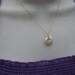 Personalized Necklace on Gold Filled & Coin Peal Initial Choice Bridal Party Wedding