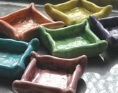 6 Rainbow Little Dishes, sauce, condiment, salt and pepper servers