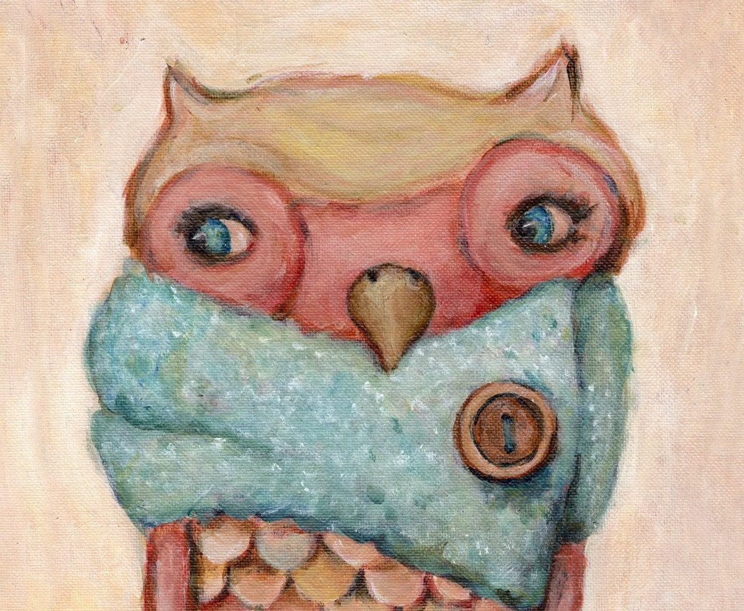 The Owl in the Cowl - 8x10 Print