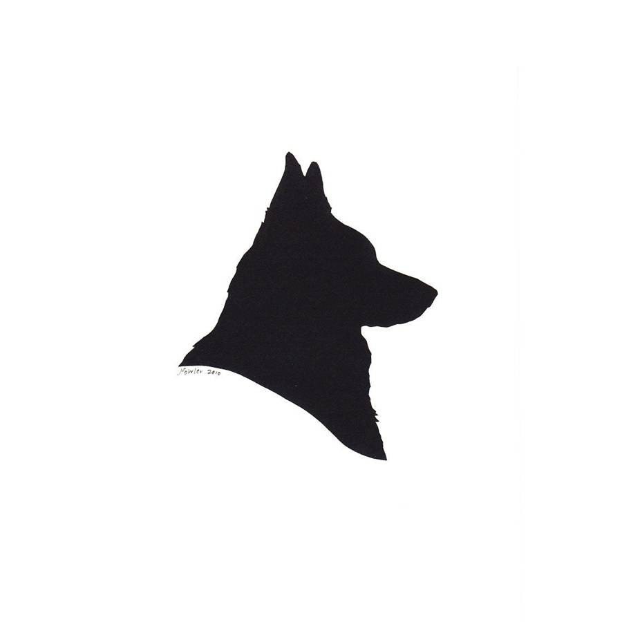 Custom Dog Silhouette Portrait