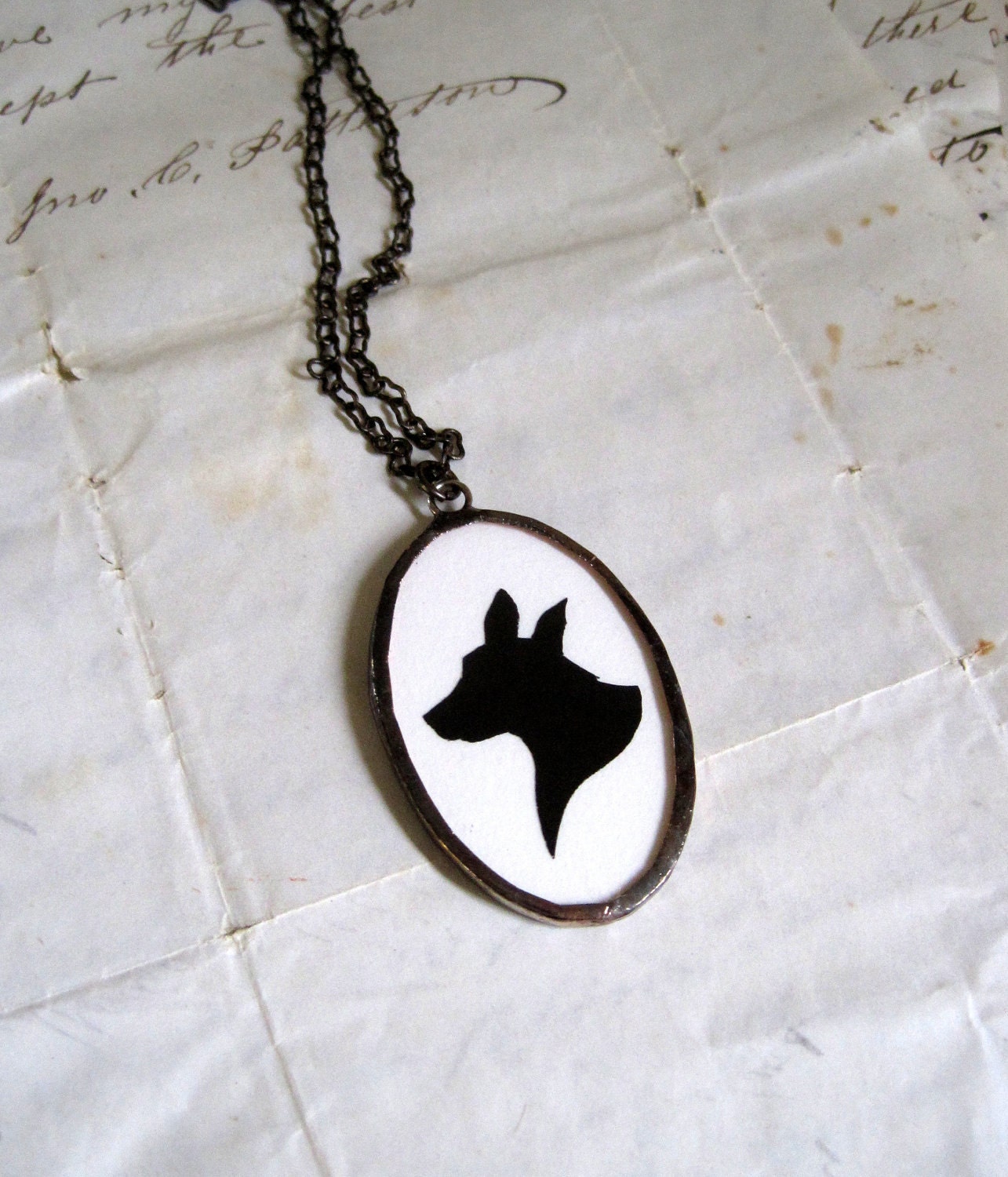 Dog Silhouette Necklace