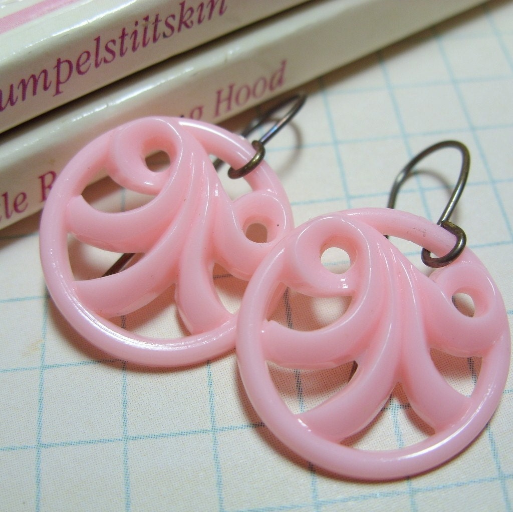 Sale - Cotton Candy Swirls Earrings